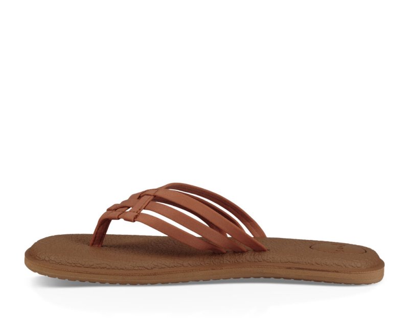 Sanuk Yoga Salty Women's Sandals Brown | Canada 34TCE